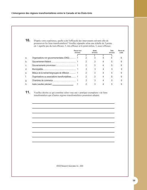 L'émergence des régions transfrontalières entre le Canada et les ...