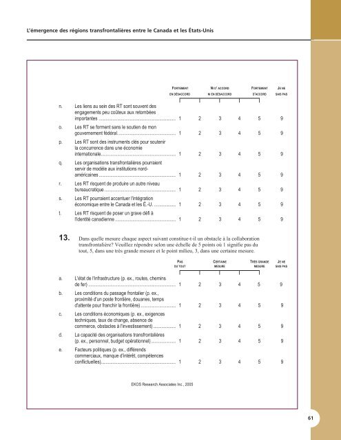 L'émergence des régions transfrontalières entre le Canada et les ...