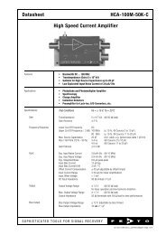 Datasheet HCA-100M-50K-C High Speed Current Amplifier