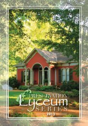 Lyceum Program Summer 2012 - Florence - Alabama Trust for ...