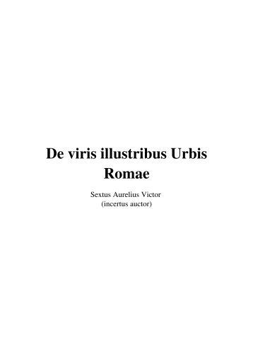 De viris illustribus Urbis Romae - documentacatholicaomnia.eu