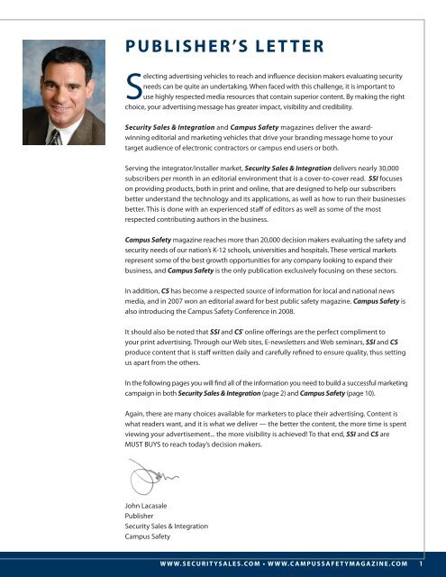 SECURITY GROUP - Security Sales & Integration Magazine