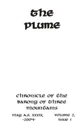 October PLUME - the Current Middle Ages