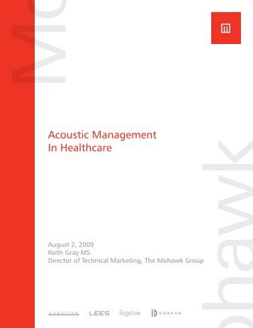 Acoustic Management In Healthcare - Mohawk Group