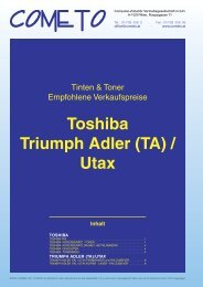 PDF-Katalog Toshiba und Triumph Adler(TA)-Utax - Cometo