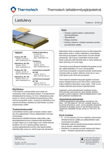 AO Lastulevy.pdf - Thermofloor lattialämmitys