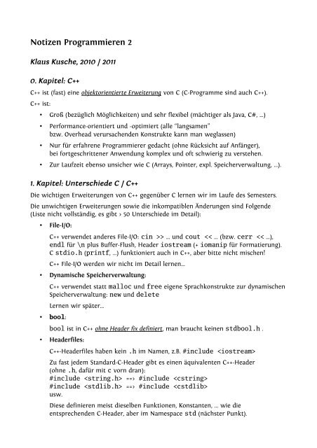 Computerix Skript für die Studenten. - Computerix.info
