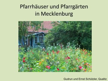 Pfarrhäuser und Pfarrgärten in Mecklenburg - Qualitz