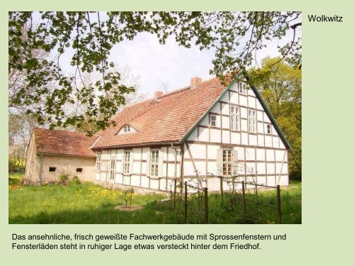 Pfarrhäuser und Pfarrgärten in Mecklenburg - Qualitz