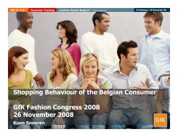 Shopping Behaviour of the Belgian Consumer GfK Fashion ...