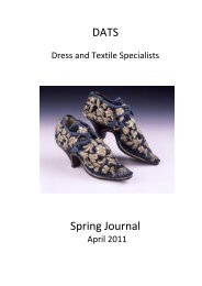 DATS Spring Journal - Dress and Textile Specialists