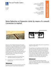 Noise Reduction at Expansion Joints by means of a smooth ...