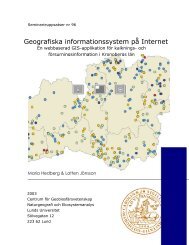 Geografiska informationssystem pÃ¥ Internet - Institutionen fÃ¶r ...