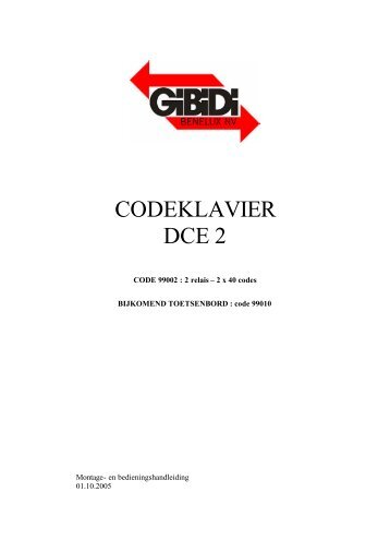 Codeklavier DCE2, tweedelig, opbouw, IP65, 2 relais, 42 ... - GiBiDi