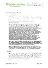 WZ-Card Teilnahmebedingungen - Wilhelmshavener Zeitung