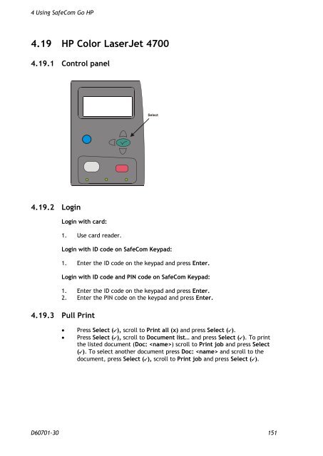 SafeCom Go HP Administrator's Manual D60701