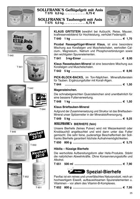 Katalog 2010 - Sollfrank KG