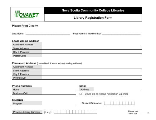 Nscc Student Id Card