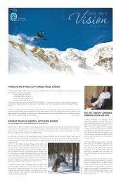 Download the 2011-2012 edition of Vision newsletter - Big Sky Resort