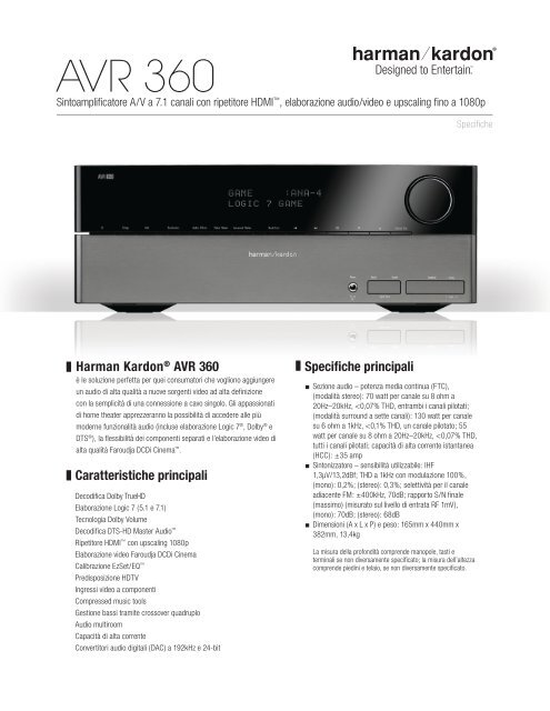 AVR 360 - Harman Kardon