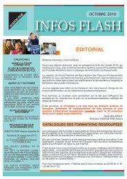 info flash - AGEFOS PME Alsace