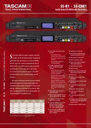 Tascam SS-R1, SS-CDR1 - Lugano-dcn