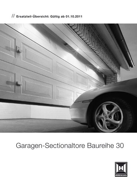 Garagen-Sectionaltore Baureihe 30 - Hörmann KG