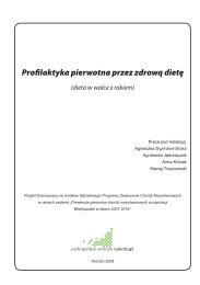 Profilaktyka pierwotna przez zdrowÄ dietÄ - Wielkopolskie Centrum ...