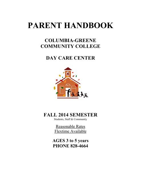 Current C GCC Daycare Parent Handbook PDF Columbia 