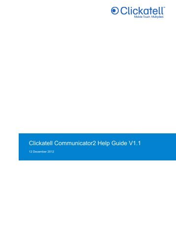 Clickatell Communicator Help Guide