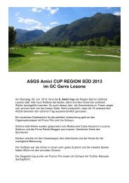 08.07.2013 Amici-Cup der Region SÃ¼d im GC Gerre Losone - ASGS