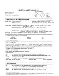 MATERIAL SAFETY DATA SHEET - FabriClean Supply