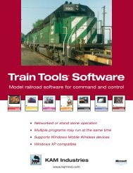 KAM's 2005 Model Railroad Product Brochure