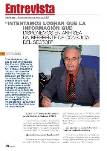 Juan Bixquert. Presidente ComisiÃ³n de Marketing de ANFI - Andimat