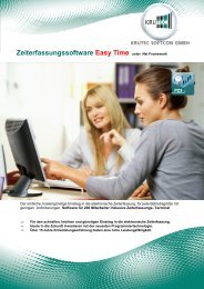 Zeiterfassungssoftware Easy Time unter .Net Framework