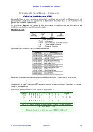Chaînes de caractères - Exercices