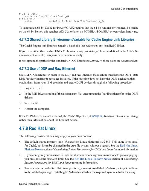 Caché Installation Guide - InterSystems Documentation