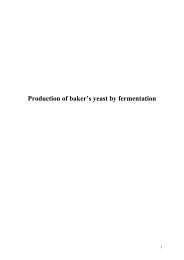 Production of baker's yeast by fermentation