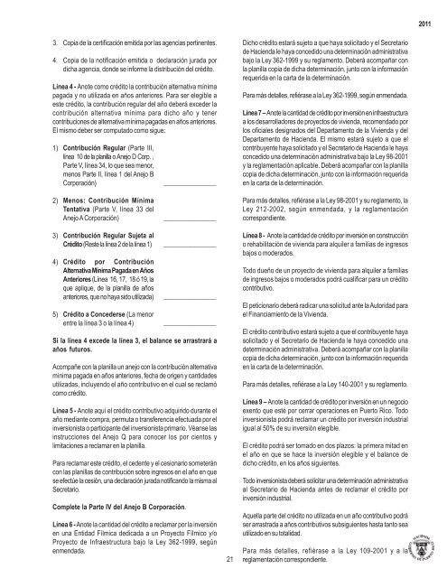 2011 - Departamento de Hacienda - Gobierno de Puerto Rico