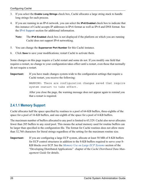 Caché System Administration Guide - InterSystems Documentation