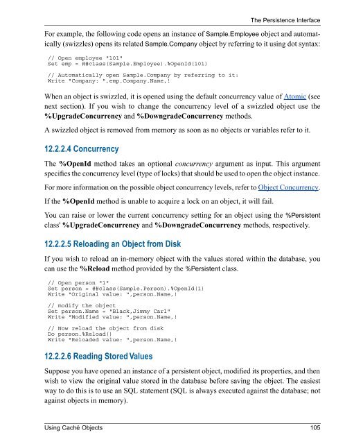 Using Caché Objects - InterSystems Documentation