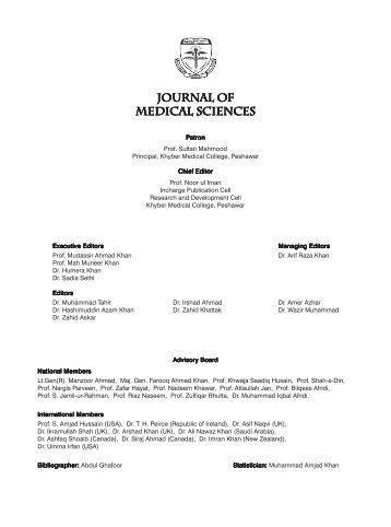 JOURNAL O JOURNAL OF MEDICAL SCIENCES AL SCIENCES
