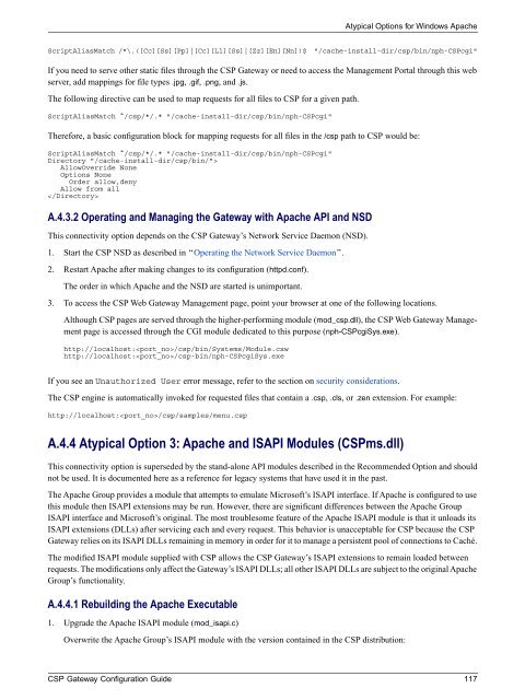 CSP Gateway Configuration Guide - InterSystems Documentation