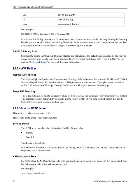 CSP Gateway Configuration Guide - InterSystems Documentation