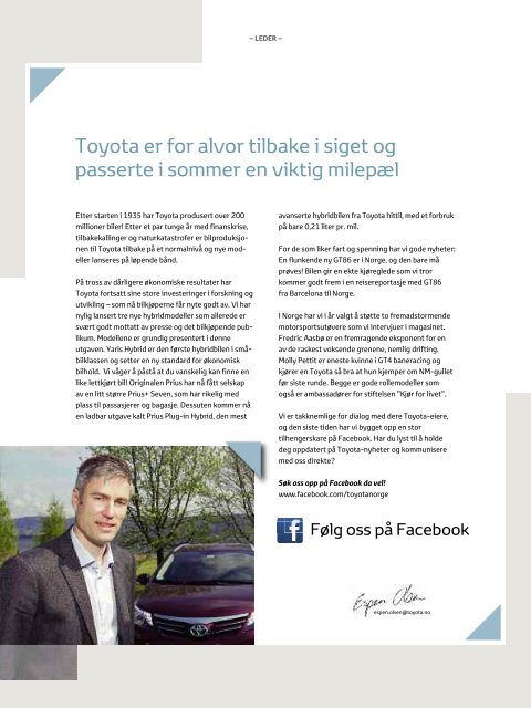 Toyota Magasinet hÃ¸st 2012