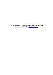 Tutoriel sur la programmation Batch - Kro gpg