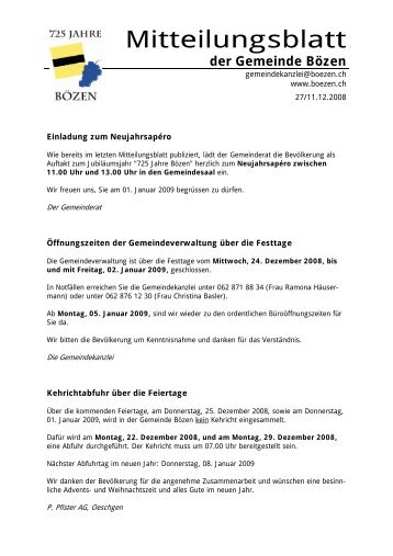 Mitteilungsblatt - Brugg-Online