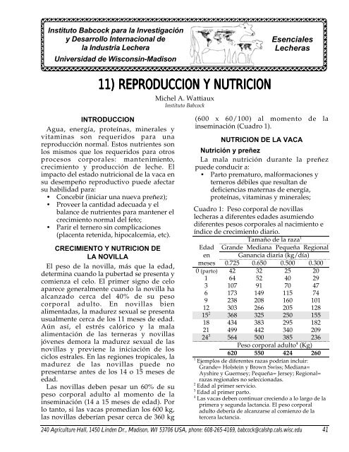 11) REPRODUCCION Y NUTRICION - Babcock Institute