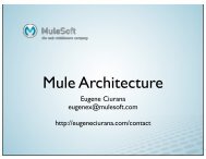 Mule Architecture - MuleSoft