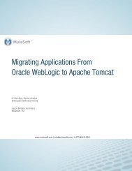 Migrating Applications From Oracle WebLogic to Apache ... - MuleSoft